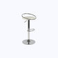 Taburete de bar con patas de metal para interiores, altura ajustable, con reposapiés