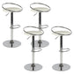 Taburete de bar con patas de metal para interiores, altura ajustable, con reposapiés