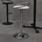 Taburete de bar con patas de metal para interiores, altura ajustable, con reposapiés