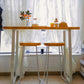 Contemporary Indoor Bar Dining Table Rectangle Wood Top Bar Table Clearhalo 'Bar Furniture' 'Bar Tables' 'bar_tables' 'furn' 'furn_bar_tables' 'Furniture' 'Kitchen & Dining Furniture' 7362238