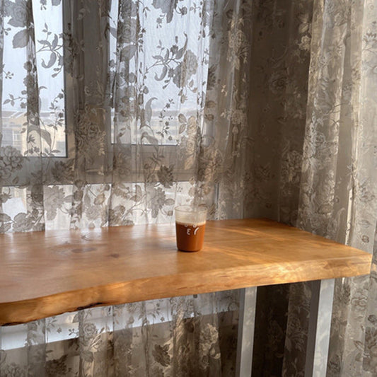 Mesa de comedor de barra interior contemporánea Mesa de barra de madera rectangular