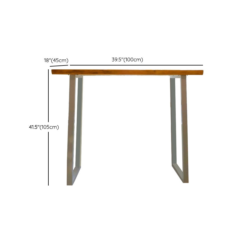 Contemporary Indoor Bar Dining Table Rectangle Wood Top Bar Table Clearhalo 'Bar Furniture' 'Bar Tables' 'bar_tables' 'furn' 'furn_bar_tables' 'Furniture' 'Kitchen & Dining Furniture' 7362246