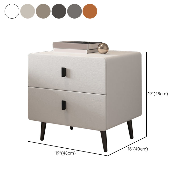 Modernisme Accent Table Table table de rangement Terre de rangement Tablette de nuit avec 4 jambes pour la maison