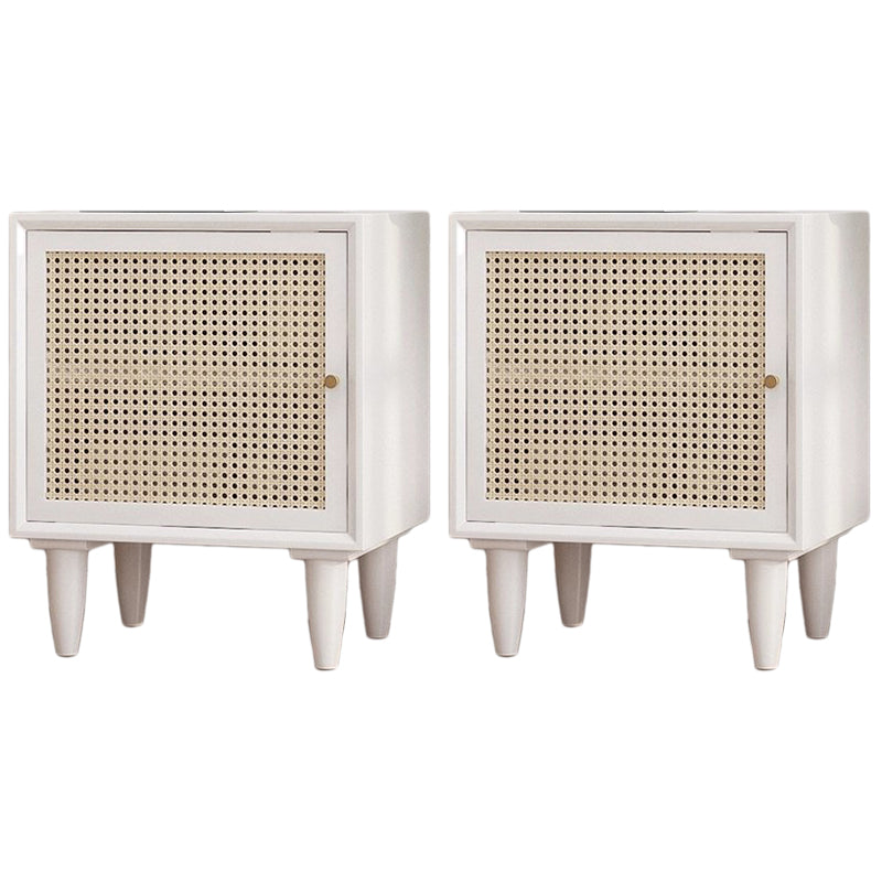 Contemporary Accent Table Nightstand Wood Night Table for Home