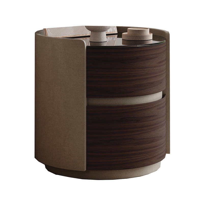 2 laden eigentijds bedkast antieke afwerking nachtkastje