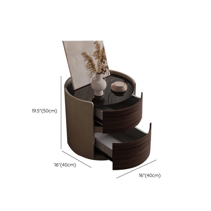 2 laden eigentijds bedkast antieke afwerking nachtkastje