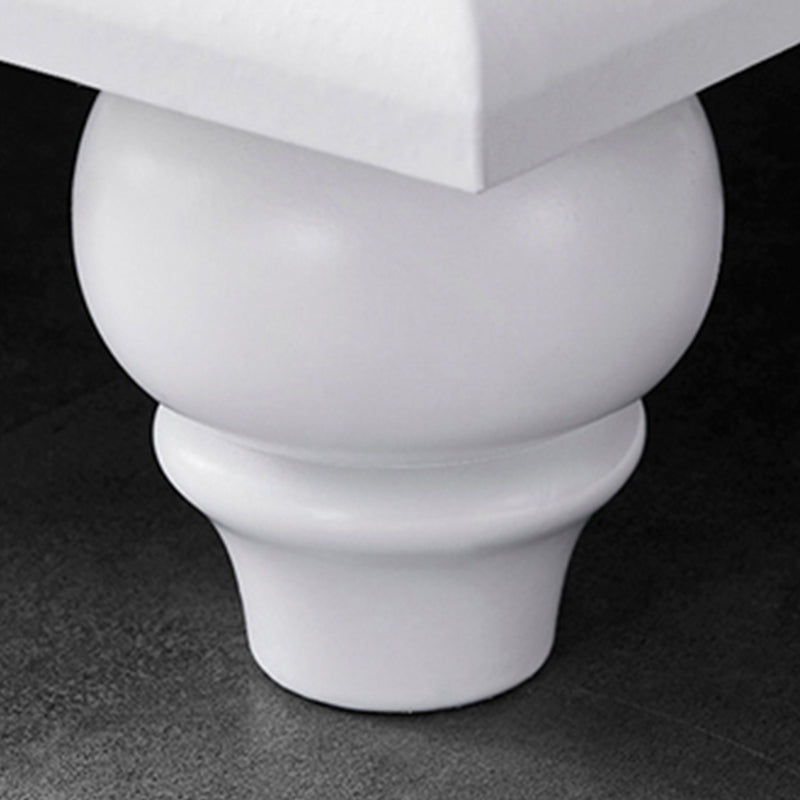 Cofre de almacenamiento de madera de ingeniería contemporánea cofre de casa en blanco con cajones