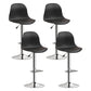 Indoor Swivel Bar Stools Folding with Metal Legs Counter Stool Black 4 Piece Set Clearhalo 'Bar Furniture' 'Bar Stools' 'bar_stools' 'furn' 'furn_bar_stools' 'Furniture' 'Kitchen & Dining Furniture' 7362565