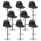 Indoor Swivel Bar Stools Folding with Metal Legs Counter Stool Black 8 Piece Set Clearhalo 'Bar Furniture' 'Bar Stools' 'bar_stools' 'furn' 'furn_bar_stools' 'Furniture' 'Kitchen & Dining Furniture' 7362569