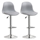 Indoor Swivel Bar Stools Folding with Metal Legs Counter Stool Grey 2 Piece Set Clearhalo 'Bar Furniture' 'Bar Stools' 'bar_stools' 'furn' 'furn_bar_stools' 'Furniture' 'Kitchen & Dining Furniture' 7362572