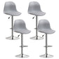 Indoor Swivel Bar Stools Folding with Metal Legs Counter Stool Grey 4 Piece Set Clearhalo 'Bar Furniture' 'Bar Stools' 'bar_stools' 'furn' 'furn_bar_stools' 'Furniture' 'Kitchen & Dining Furniture' 7362575
