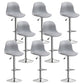 Indoor Swivel Bar Stools Folding with Metal Legs Counter Stool Grey 8 Piece Set Clearhalo 'Bar Furniture' 'Bar Stools' 'bar_stools' 'furn' 'furn_bar_stools' 'Furniture' 'Kitchen & Dining Furniture' 7362579