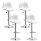 Indoor Swivel Bar Stools Folding with Metal Legs Counter Stool White 4 Piece Set Clearhalo 'Bar Furniture' 'Bar Stools' 'bar_stools' 'furn' 'furn_bar_stools' 'Furniture' 'Kitchen & Dining Furniture' 7362583