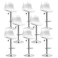 Indoor Swivel Bar Stools Folding with Metal Legs Counter Stool White 8 Piece Set Clearhalo 'Bar Furniture' 'Bar Stools' 'bar_stools' 'furn' 'furn_bar_stools' 'Furniture' 'Kitchen & Dining Furniture' 7362585