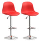 Indoor Swivel Bar Stools Folding with Metal Legs Counter Stool Red 2 Piece Set Clearhalo 'Bar Furniture' 'Bar Stools' 'bar_stools' 'furn' 'furn_bar_stools' 'Furniture' 'Kitchen & Dining Furniture' 7362587
