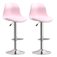 Indoor Swivel Bar Stools Folding with Metal Legs Counter Stool Pink 2 Piece Set Clearhalo 'Bar Furniture' 'Bar Stools' 'bar_stools' 'furn' 'furn_bar_stools' 'Furniture' 'Kitchen & Dining Furniture' 7362592
