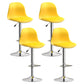 Indoor Swivel Bar Stools Folding with Metal Legs Counter Stool Yellow 4 Piece Set Clearhalo 'Bar Furniture' 'Bar Stools' 'bar_stools' 'furn' 'furn_bar_stools' 'Furniture' 'Kitchen & Dining Furniture' 7362598