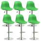 Indoor Swivel Bar Stools Folding with Metal Legs Counter Stool Green 6 Piece Set Clearhalo 'Bar Furniture' 'Bar Stools' 'bar_stools' 'furn' 'furn_bar_stools' 'Furniture' 'Kitchen & Dining Furniture' 7362614
