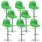 Indoor Swivel Bar Stools Folding with Metal Legs Counter Stool Green 8 Piece Set Clearhalo 'Bar Furniture' 'Bar Stools' 'bar_stools' 'furn' 'furn_bar_stools' 'Furniture' 'Kitchen & Dining Furniture' 7362615