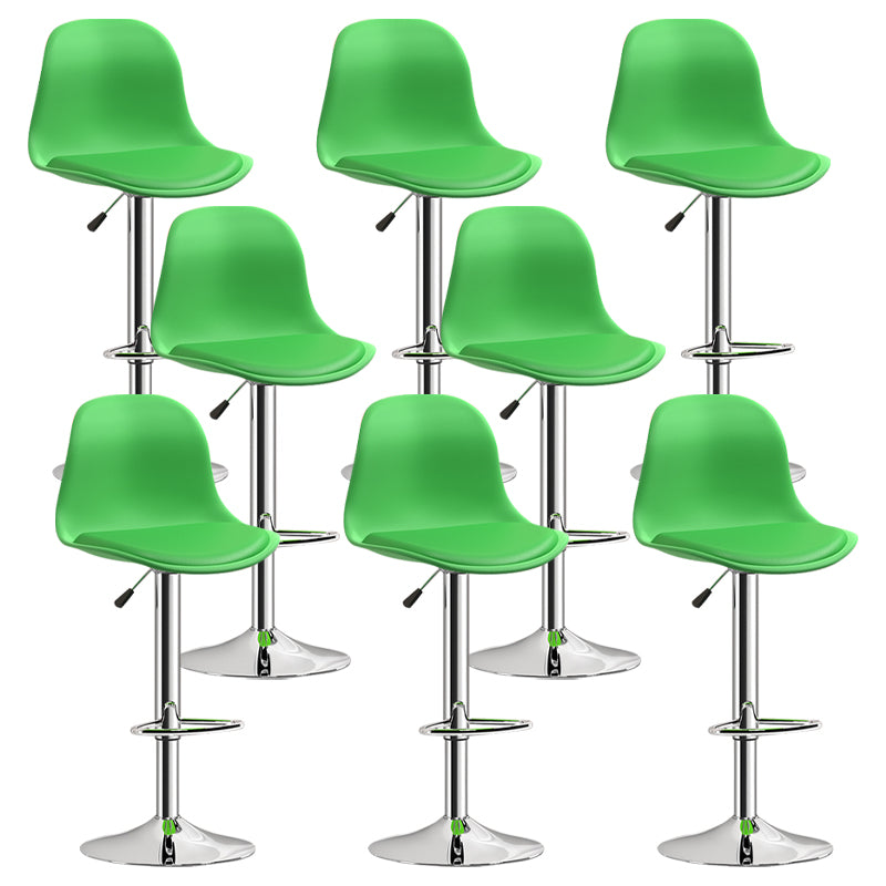 Indoor Swivel Bar Stools Folding with Metal Legs Counter Stool Green 8 Piece Set Clearhalo 'Bar Furniture' 'Bar Stools' 'bar_stools' 'furn' 'furn_bar_stools' 'Furniture' 'Kitchen & Dining Furniture' 7362615