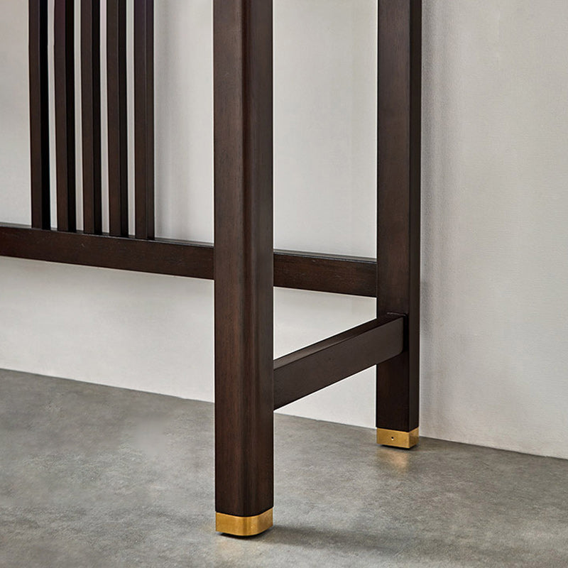 Traditional Rubberwood Bedroom Storage Box 3 Drawers Vanity Table