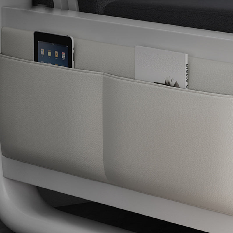 Square Arms Convertible Sofas Faux Leather Foldable Sleeper Sofa Clearhalo 'furn' 'furn_futons' 'Furniture' 'Futons & Daybeds' 'Futons' 'Living Room Furniture' 7363541