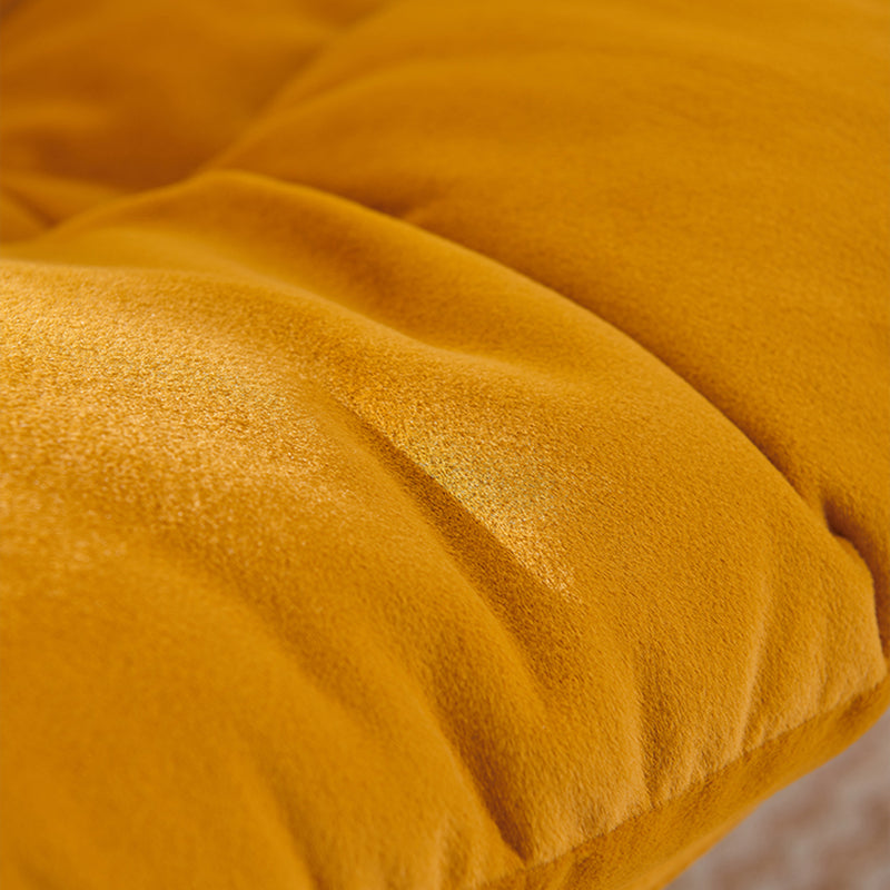 Yellow Standard Recliner with Extended Footrest in Microsuede Clearhalo 'Chairs & Seating' 'furn' 'furn_recliners' 'Furniture' 'Living Room Furniture' 'Recliners' 7363565