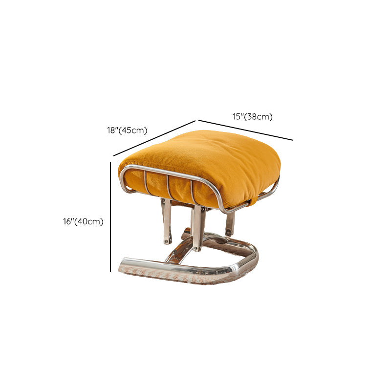 Yellow Standard Recliner with Extended Footrest in Microsuede Clearhalo 'Chairs & Seating' 'furn' 'furn_recliners' 'Furniture' 'Living Room Furniture' 'Recliners' 7363567