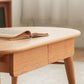4 Legs Coffee Table Solid Wood Cocktail Table with 2 Storage Drawers Clearhalo 'Coffee & Accent Tables' 'Coffee Tables' 'coffee_tables' 'furn' 'furn_coffee_tables' 'Furniture' 'Living Room Furniture' 7363601
