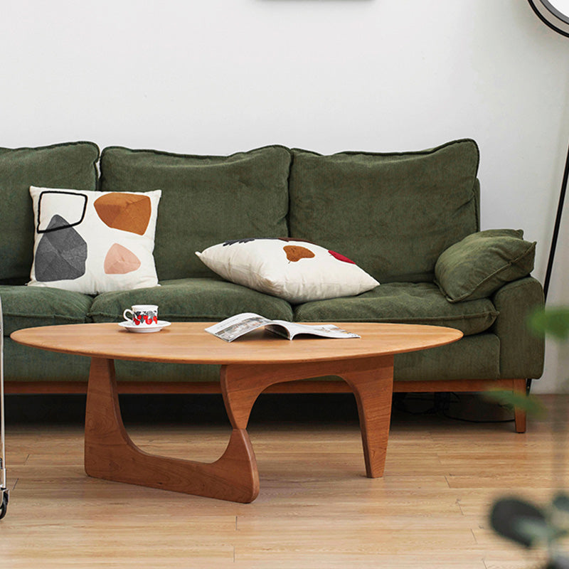 Abstract Coffee Table Contemporary Solid Wood Cocktail Table Clearhalo 'Coffee & Accent Tables' 'Coffee Tables' 'coffee_tables' 'furn' 'furn_coffee_tables' 'Furniture' 'Living Room Furniture' 7363608