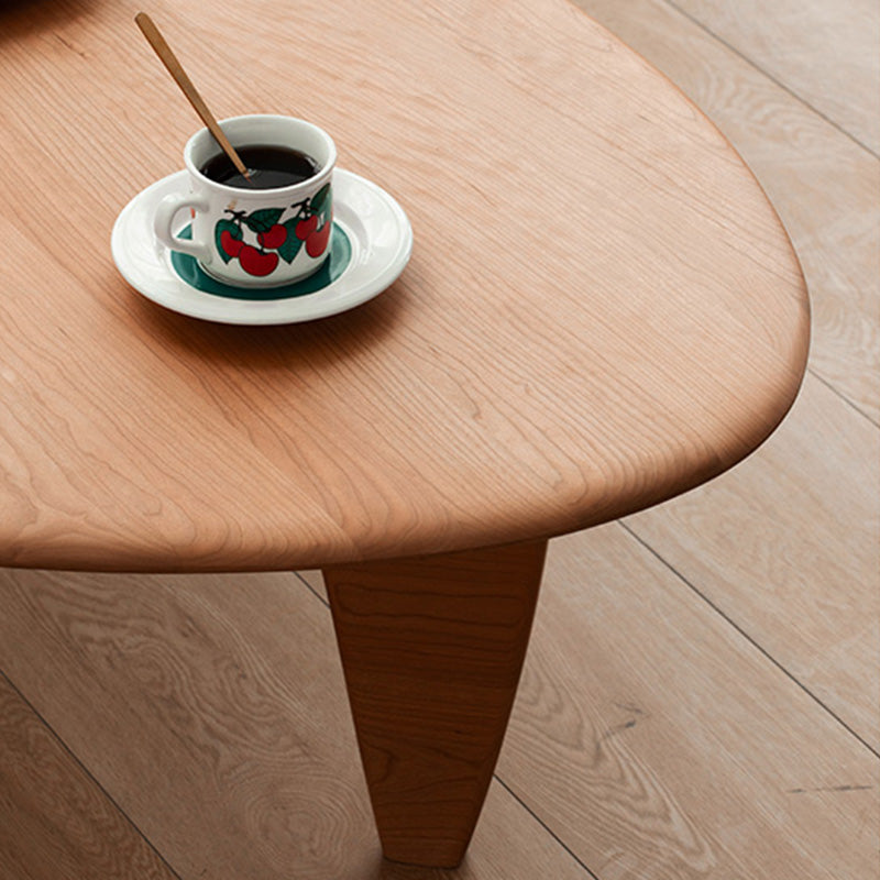 Abstract Coffee Table Contemporary Solid Wood Cocktail Table Clearhalo 'Coffee & Accent Tables' 'Coffee Tables' 'coffee_tables' 'furn' 'furn_coffee_tables' 'Furniture' 'Living Room Furniture' 7363612