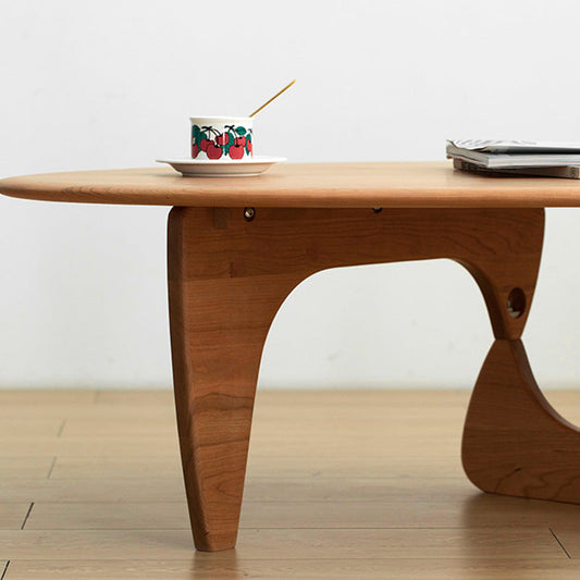 Abstract Coffee Table Contemporary Solid Wood Cocktail Table Clearhalo 'Coffee & Accent Tables' 'Coffee Tables' 'coffee_tables' 'furn' 'furn_coffee_tables' 'Furniture' 'Living Room Furniture' 7363613