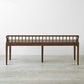 Contemporary Ash Wood Bench Indoor Seating Bench with 4 Legs