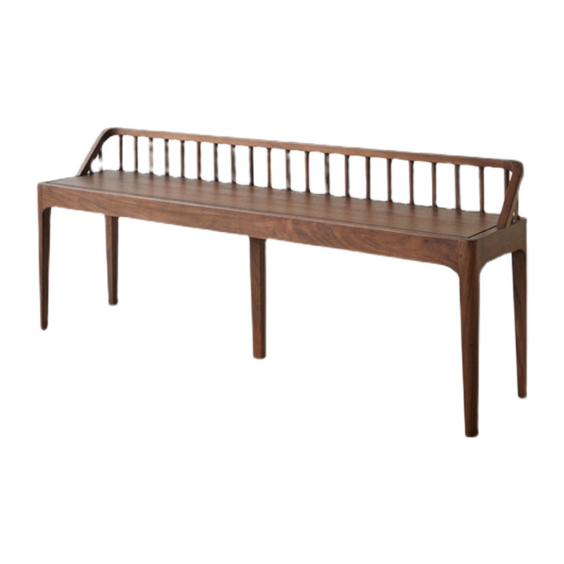 Banc de bois de cendre contemporain banc de sièges intérieurs avec 4 jambes