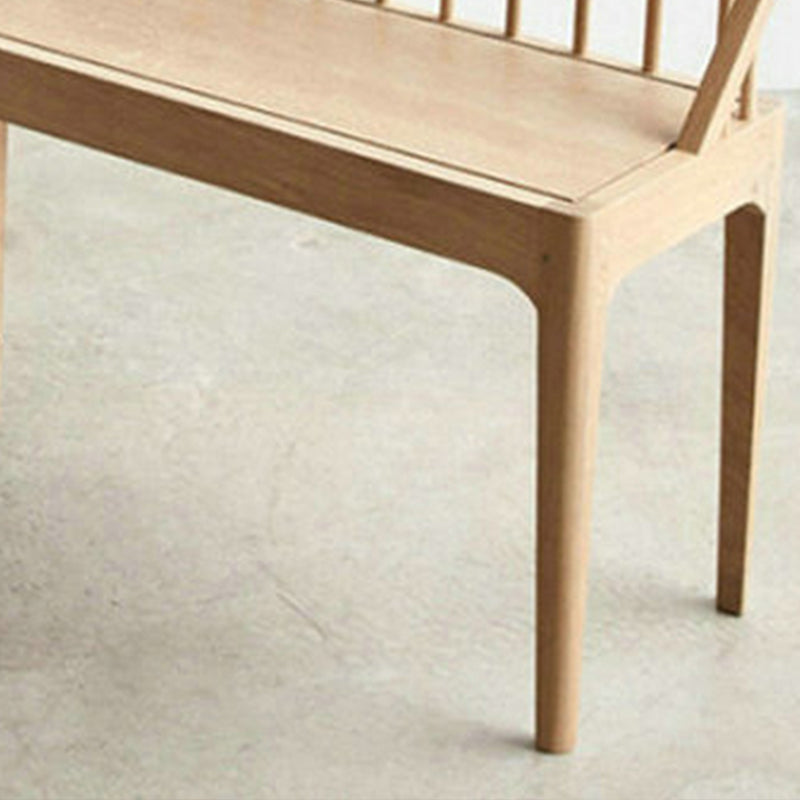 Banco contemporáneo de asientos interiores de banca de madera de cenizas con 4 patas