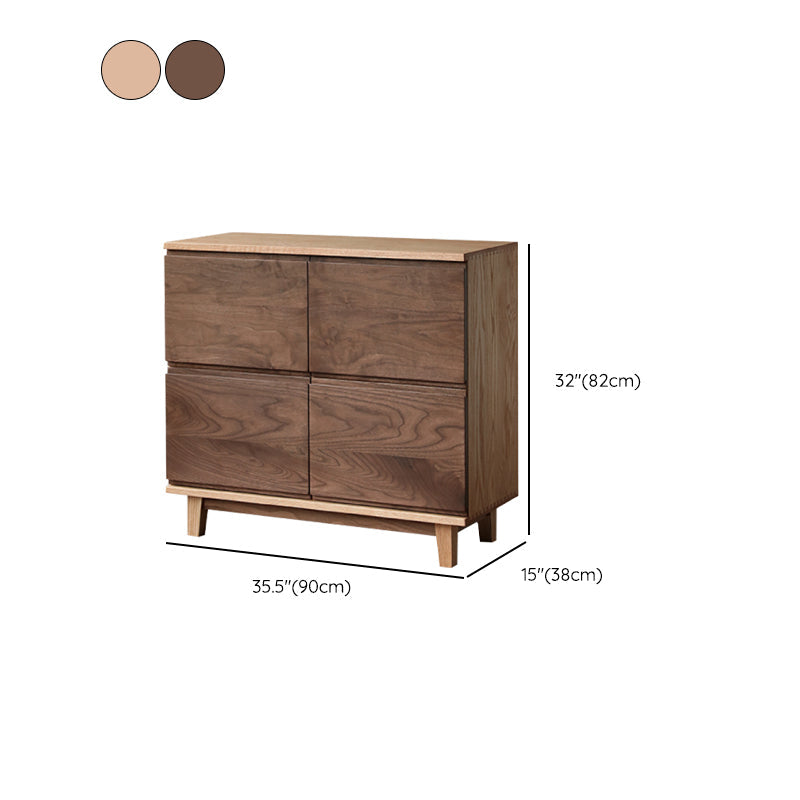 Tavolo da tavolo a buffet glam tavolo in legno massiccio con porte per sala da pranzo