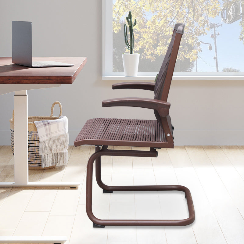 Contemporary Arms Included Desk Chair Mesh Back Conference Chair for Office Clearhalo 'furn' 'furn_office_chair' 'Furniture' 'Office Chairs' 'Office Furniture' 'office_chair' 7364415