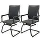 Contemporary Arms Included Desk Chair Mesh Back Conference Chair for Office Matte Black 2 Piece Set Clearhalo 'furn' 'furn_office_chair' 'Furniture' 'Office Chairs' 'Office Furniture' 'office_chair' 7364416