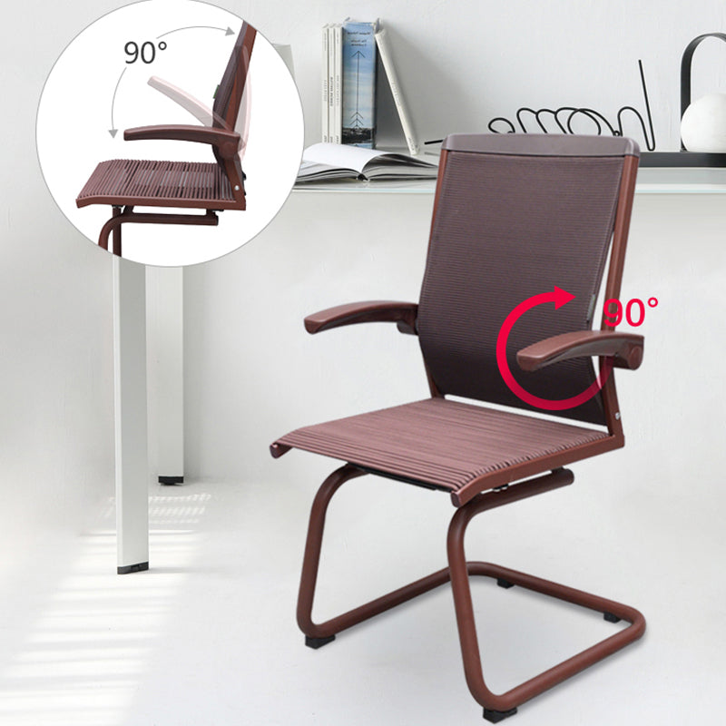 Contemporary Arms Included Desk Chair Mesh Back Conference Chair for Office Clearhalo 'furn' 'furn_office_chair' 'Furniture' 'Office Chairs' 'Office Furniture' 'office_chair' 7364423