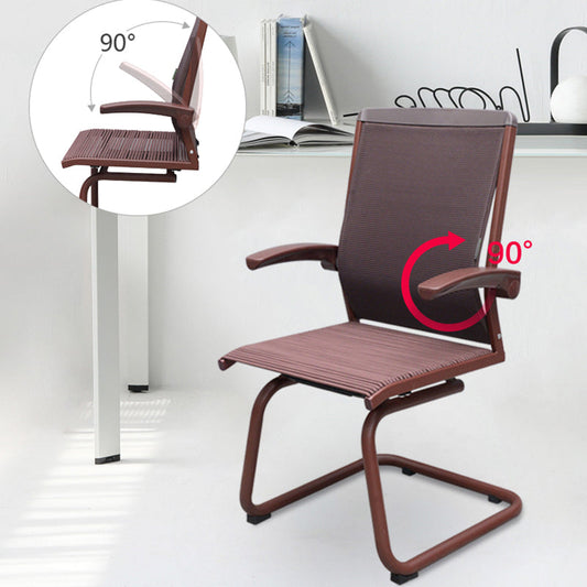 Contemporary Arms Included Desk Chair Mesh Back Conference Chair for Office Clearhalo 'furn' 'furn_office_chair' 'Furniture' 'Office Chairs' 'Office Furniture' 'office_chair' 7364423