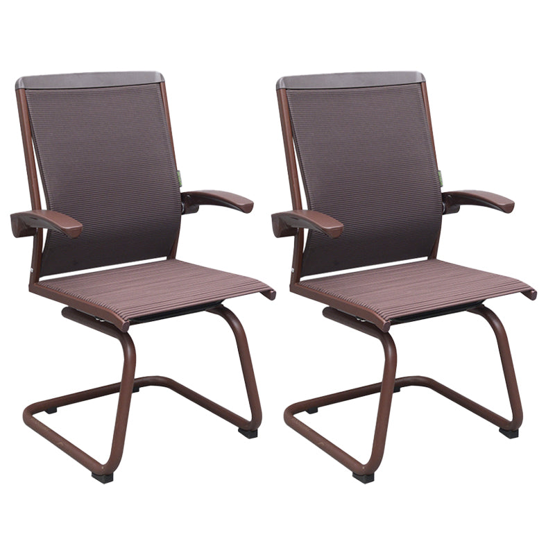 Contemporary Arms Included Desk Chair Mesh Back Conference Chair for Office Coffee 2 Piece Set Clearhalo 'furn' 'furn_office_chair' 'Furniture' 'Office Chairs' 'Office Furniture' 'office_chair' 7364425