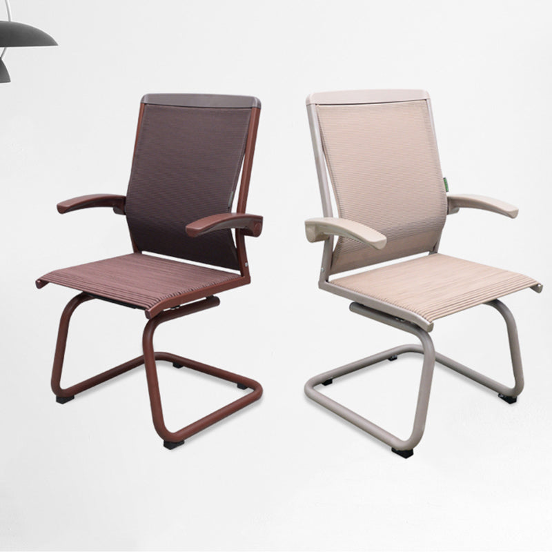 Contemporary Arms Included Desk Chair Mesh Back Conference Chair for Office Clearhalo 'furn' 'furn_office_chair' 'Furniture' 'Office Chairs' 'Office Furniture' 'office_chair' 7364426