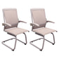 Contemporary Arms Included Desk Chair Mesh Back Conference Chair for Office Champagne 2 Piece Set Clearhalo 'furn' 'furn_office_chair' 'Furniture' 'Office Chairs' 'Office Furniture' 'office_chair' 7364431