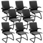 Contemporary Arms Included Desk Chair Mesh Back Conference Chair for Office Black 8 Piece Set Clearhalo 'furn' 'furn_office_chair' 'Furniture' 'Office Chairs' 'Office Furniture' 'office_chair' 7364439
