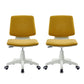 Modern Desk Chair Fabric Low Back Conference Chair with Wheels