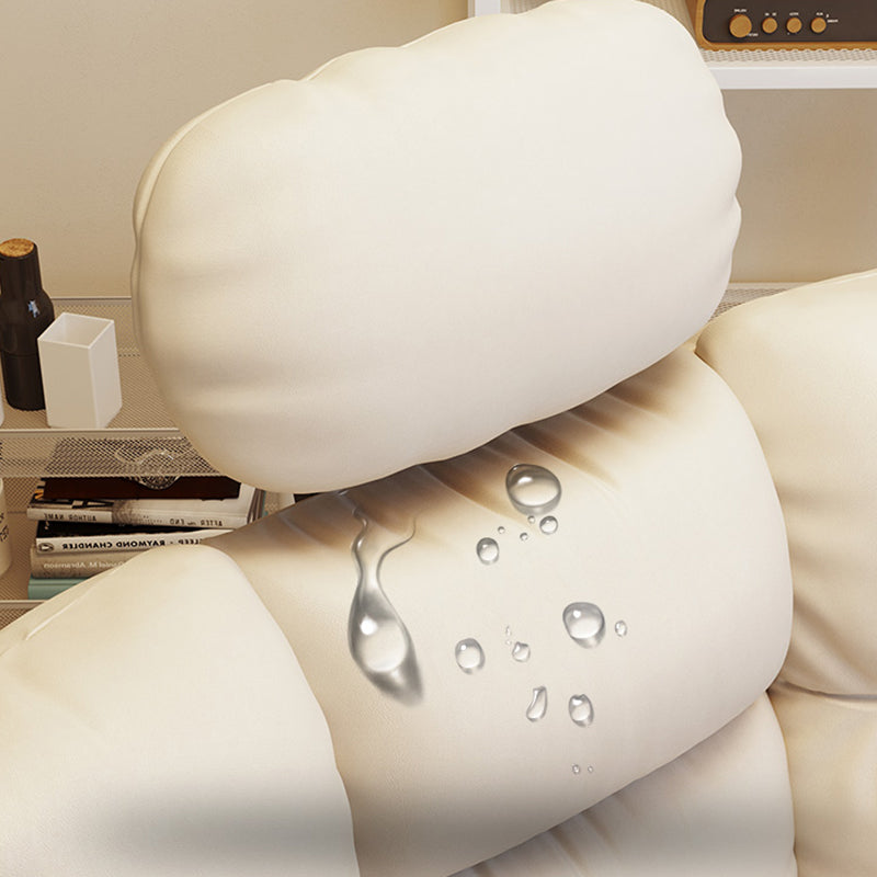 Chaise de bureau en cuir moderne Chaise de tâche pivotante sans roues avec roues