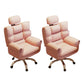 Chaise de bureau en cuir moderne Chaise de tâche pivotante sans roues avec roues