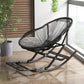 Fer Base moderne Rocking Chair Lounge Lounge Lazy Chaise pour balcon