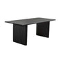 Black Pine Wood Dining Table Modern Indoor Rectangle Dinette Table Clearhalo 'Dining Tables & Seating' 'Dining Tables' 'dining_table' 'furn' 'furn_dining_table' 'Furniture' 'Kitchen & Dining Furniture' 7364983