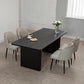 Black Pine Wood Dining Table Modern Indoor Rectangle Dinette Table Clearhalo 'Dining Tables & Seating' 'Dining Tables' 'dining_table' 'furn' 'furn_dining_table' 'Furniture' 'Kitchen & Dining Furniture' 7364988